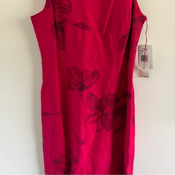 Jones New York | NWT Red Flower Dress - Picture 6 of 9